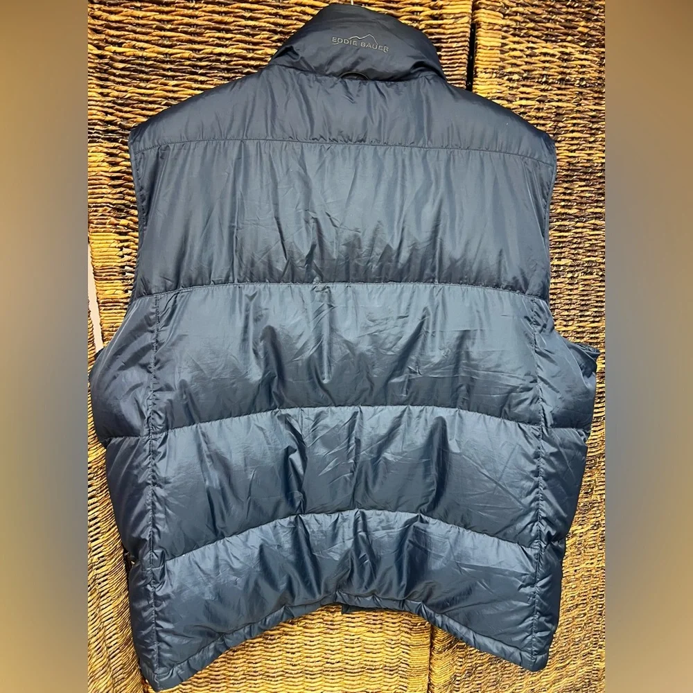 Eddie Bauer-‎ Mens Premium Goose Down Puffer Vest- Navy, Size: XXL